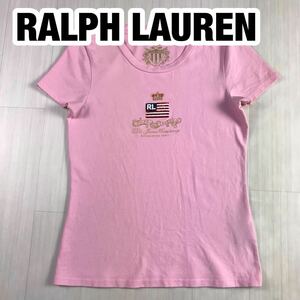 RALPH LAUREN ラルフローレン 半袖Tシャツ レディースサイズ M ピンク