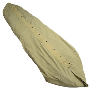 NATO軍放出品 寝袋 シュラフ 取り外しカバー付き コットン製 [ 難あり ] スリーピングバッグ 綿 マミー型