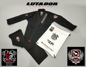 GRIT×BULLTERRIER×LUTADOR コブラ LUTADOR ルタドール ウルトラライトモデル 軽量 ブルテリア JIU JITSU ブラジリアン柔術 柔術衣 軽いBK