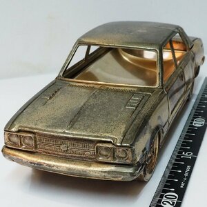 ディーラー【5代目トヨペット コロナ 1600GL TOYOPET CORONA 1973 Aug窓パーツ欠】シガレットケース金属製シガーケース置物【箱無】0762