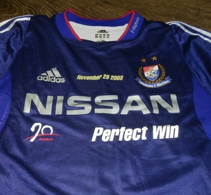 値下交渉 2003年 完全優勝 横浜Fマリノス 日本製 選手仕様/オーセンティック adidas 検) PERFECT WIN YOKOHAMA MARINOS 松田 久保 中澤 Y2K