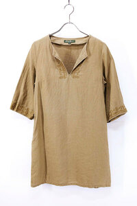 Used 00s Eddie Bauer Folklore Tunic Linen Dress Size XS 古着