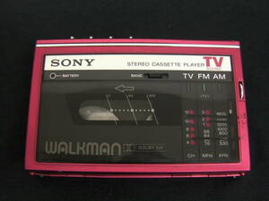 SONY ソニー◆WALKMAN◆WM-F30◆ウォークマン◆ワインレッド◆USED