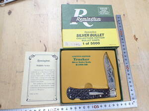 『Z14B』Remington レミントン バレットナイフ R1306 1990 Tracker Silver Bullet Knife 1 of 5000 No.126