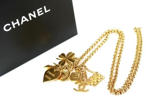 【超美品】CHANEL シャネル アイコンネックレス ココマーク ゴールド ブランドアクセサリー 96P刻印 小物 レディース【KD88】