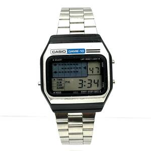 【簡易動作確認済】CASIO カシオ 腕時計 GM-10 ゲームデジタル インターセプター クォーツ Qz スライド式 ヴィンテージ 現状渡し
