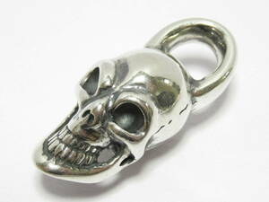 新品 Bill Wall Leather(ビルウォールレザー/BWL)Vintage Skull Pendant No Bail/ペンダント▼Gaboratory(ガボラトリー) スカル