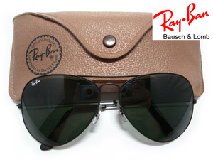 Vintage B&L RayBan LARGE METAL 2 62mmボシュロムBLラージ メタルG15サングラスUSAティアドロップ アメリカ製パイロットBlackブラック黒