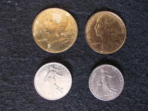 フランス硬貨 1/2フラン硬貨(