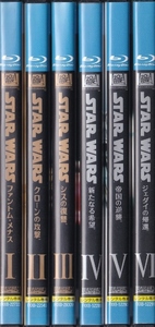 【Blu-ray】STAR WARS スター・ウォーズ エピソード 1 ～ 6　計6巻セット◆レンタル版◆新品ケース交換済