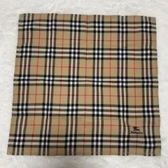 新品 未使用 BURBERRY バーバリー ハンカチ ノバチェック 刺繍ロゴ