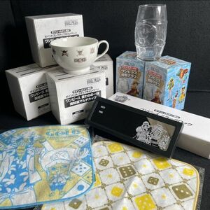 未使用 非売品 ワンピース カップ 時計 グラス ハンドタオル 9点 まとめ セット【商品説明必読】ミラークロック 樽型グラス 1000~