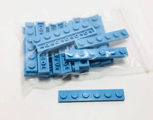 【新品未使用】レゴ　LEGO　プレート　1x6 ミディアムブルー　24枚　１×６