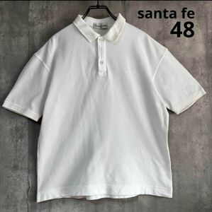 サンタフェ　santa fe ポロシャツ　サイズ48 白
