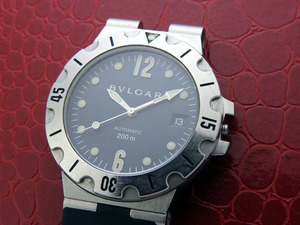 BVLGARI ブルガリ Diagono ディアゴノ スクーバ SD38S 自動巻き メンズ 腕時計（ジャンク）