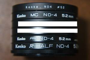 [52mm] Kenko (MC / PRO / R-HALF) ND4 減光フィルター 380円/枚