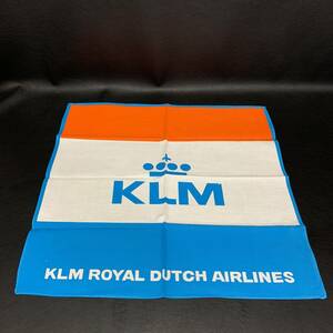 ZA19 KLMオランダ航空 KLM ROYAL DUTCH AIRLINES ハンカチ 非売品