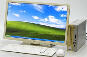 東芝 EQUIUM S6300 PES6320ENYY29 ■ 20インチワイド 液晶セット ■ Core2Duo-4400/CDROM/希少OS/動作確認済/WindowsXP デスクトップ