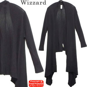 ■Wizzard 変形 ドレープ ロングニットカーディガン◆羽織 ガウン ジャケット LGB hyde bajra A.F ARTEFACT sulvam SHARESPIRIT siva