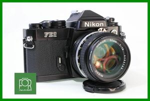 【同梱歓迎】【動作保証・点検済】良品■Nikon FE2 ブラック ボディ+AI-S NIKKOR 50mm F1.4■シャッター全速・露出計完動■OOO1103