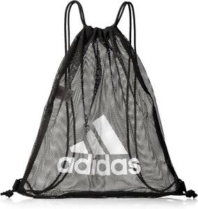 【KCM】Z-bag-74★新品★【adidas/アディダス】メッシュ　ジムサック　ジムバッグ　ナップサック　マルチバッグ　29739　 ブラック