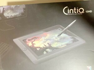 TF運　ワコム　液晶ペンタブレット　液タブ　CINTIQ　１３HD　中古品　経年劣化　使用感あり