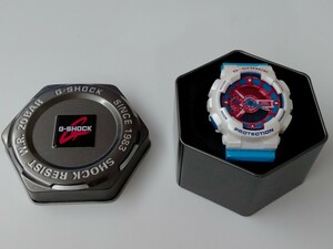 【美品】カシオ G-SHOCK GA-110AC 腕時計 本体 ジーショック ブルー・レッド 4H60102