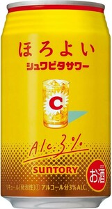 80 O29-52 1円～訳あり サントリー ほろよい シュワビタサワー Alc.3％ 350ml×24缶入り 1ケース　同梱不可・まとめて取引不可