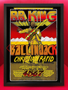 ポスター★B.B.キング at フィルモア・ウエスト 1971★B.B.King/ルシール/ブルース/T-ボーン・ウォーカー/ミシシッピ/SRV