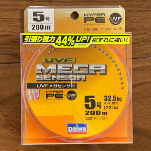 ネコポス可　半額　ダイワ　UVFメガセンサー　ハイパーPE 　200ｍ　5号