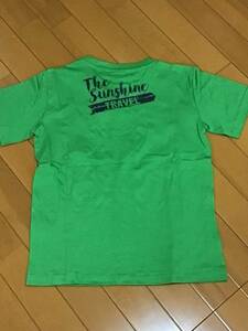 新品　未使用　タグ付き　半袖　Tシャツ　綿100% 140cm グリーン　緑系　背中ロゴ