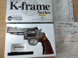 タナカ ガスリボルバー S&W M66 4インチ ステンレスジュピターフィニッシュ 現状品(動作未確認)