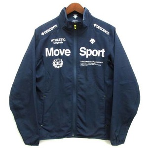 デサント DESCENTE ムーブスポーツ Move Sport ハニカムクロス ジャケット ジャージ ネイビー 紺 M DAT-1726 メンズ