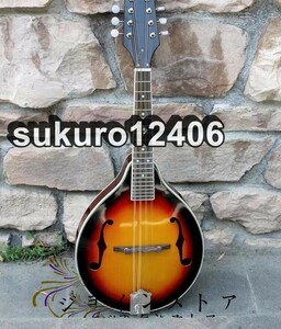 高級製品! 職人手作り製作 マンドリン Mandolin 表面単板 スプルース 高級 良い音色 演奏 高品質 ケース付き