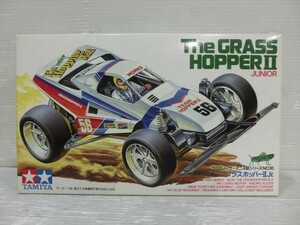 T【F4-00】【60サイズ】▲未組立/TAMIYA タミヤ/レーサーミニ四駆 No.16 1/32 グラスホッパーII Jr./プラモデル