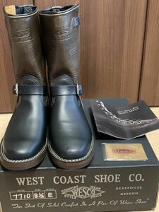 ウエスコ WESCO 2014 Limited Model HORSEHIDE NARROW ENGINEER BOOTS 8.5E 新品未使用