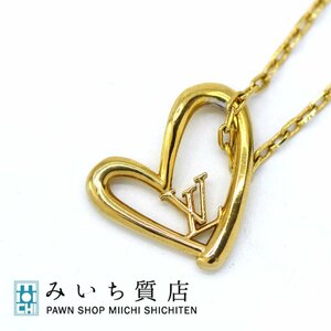 質屋 ルイヴィトン M00465 ネックレス LV コリエ ハートフォーリンラブ LOUIS VUITTON 22k312-8 みいち質店