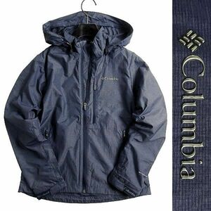 □Columbia コロンビア 新品 定3.5万 ナイロン混 フーデッド ジャケット ブルゾン アウトドアウェア YLC009 464 85/XS ▲032▼bus149co