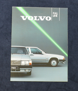 ボルボ　フルライン 240 740 760 360　VOLVO FULL LINE 1987年　送料無料 カタログ　旧車　ビンテージボルボ　ビンテージ【VOLVO-05】