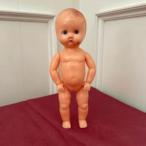 フランス製 アンティーク セルロイド スリープアイ 赤ちゃん人形 ベビー人形 全高約20cm