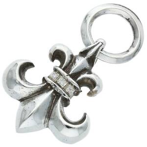 クロムハーツ Chrome Hearts BS FLUER/BSフレアペンダント アフターダイヤペンダント/シルバーネックレストップ 中古 SS07