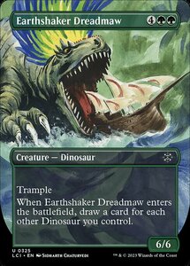 MTG ■緑/英語版■ 《地揺すりの戦慄大口/Earthshaker Dreadmaw》 ▲ボーダーレス▲ イクサラン：失われし洞窟 LCI