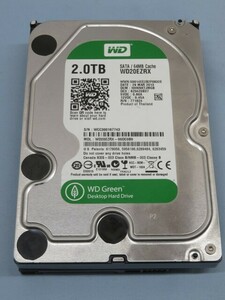 2.0TB★WESTERN DIGITAL WD20EZRX HDD 内蔵 WD Green ウエスタンデジタル ハードディスク PC用品 初期化済み USED 93888★！！