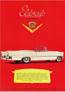 ◆1955年の自動車広告　キャデラック6　CADILLAC　GM