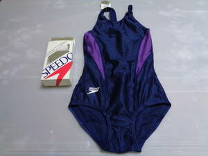 M　 紺×紫系　女子　８３ORー６０２７３　スピード　speedo 　ミズノ　競泳水着　昭和レトロ　未使用