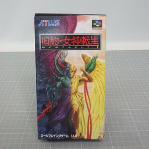 「旧約・女神転生」スーパーファミコン カセット/取扱説明書 箱付き/任天堂 SFC ソフト/動作未確認　P