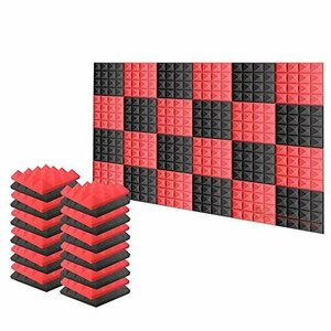 【在庫品のみ】 ｘ スーパーダッシュ （黒と赤） 吸音材 SD1034 ピラミッド 250 吸音材質ポリウレタン 250 ｘ 5