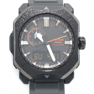 CASIO(カシオ) 腕時計■美品 PRO TREK Climber Line(プロトレック クライマーライン) PRW-6900BF メンズ タフソーラー/電波 黒