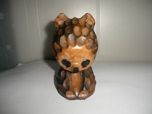 @@レア　 昭和レトロ　熊　クマ　くま　彫刻　木彫り　小熊　インテリア　オブジェ　雑貨　コレクション　木工　工芸品