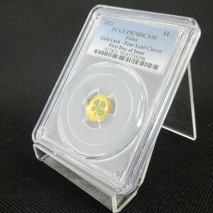 最高鑑定 2023 パラオ 1ドル 金貨 幸運を呼ぶ四つ葉のクローバー PCGS PR70DCAM 初日鑑定 純度99.99 モダン アンティークコイン